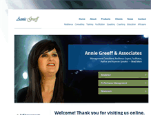 Tablet Screenshot of anniegreeff.com